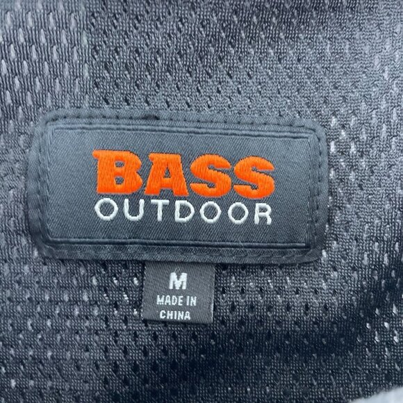 Bass Outdoor Heather Grey Stretch Flannel Shirt M Long Sleeve Button-Up NWT 4741 - Picture 3 of 9